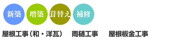 屋根・瓦の専門家にお任せください